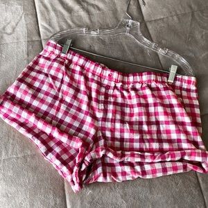 Plaid Pajama Shorts
